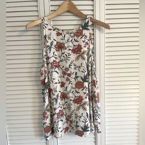 EUC Old Navy Printed High-Neck Tank Top, size L